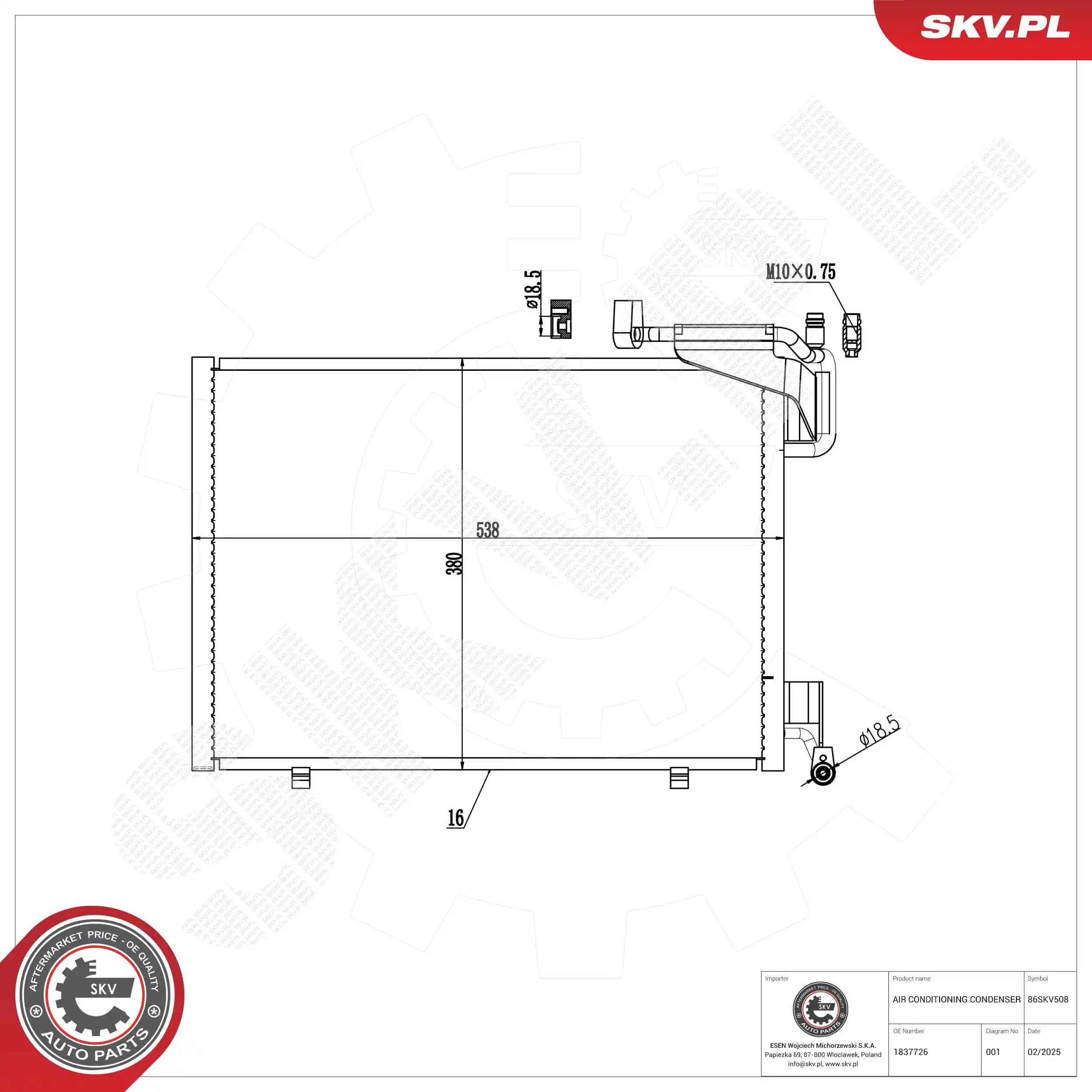 Condenser, air conditioning